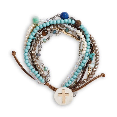 Beaded Prayer Bracelet - Turquoise